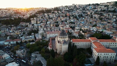 drone footage of the city of Nazareth , Palestine, History of Palestine, tourism in Palestine, landscape