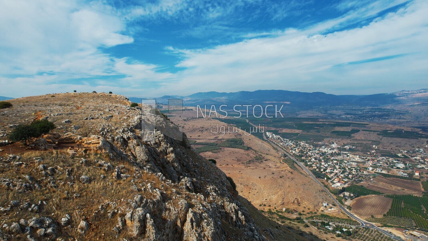 drone footage of the city of Nazareth from away,  Palestine, History of Palestine, tourism in Palestine, landscape