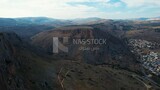 drone footage of the city of Nazareth from away,  Palestine, History of Palestine, tourism in Palestine, landscape