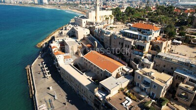 drone footage of the sea of Jaffa in Palestine, History of Palestine, tourism in Palestine, landscape