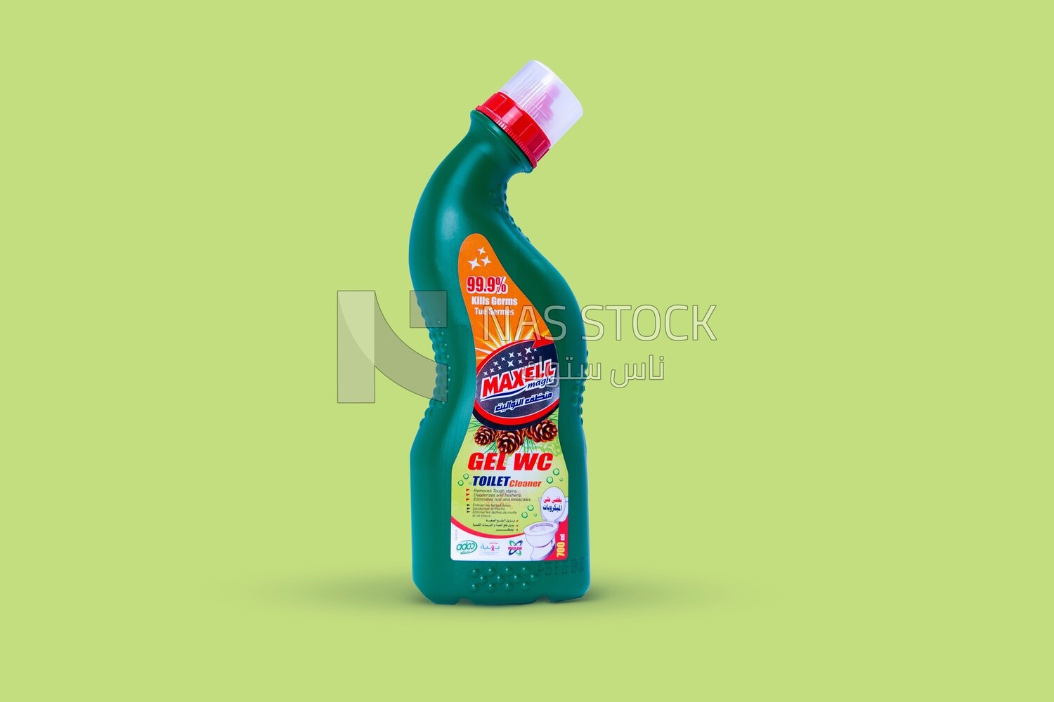 Bottle of cleaning product, cleaning and disinfection