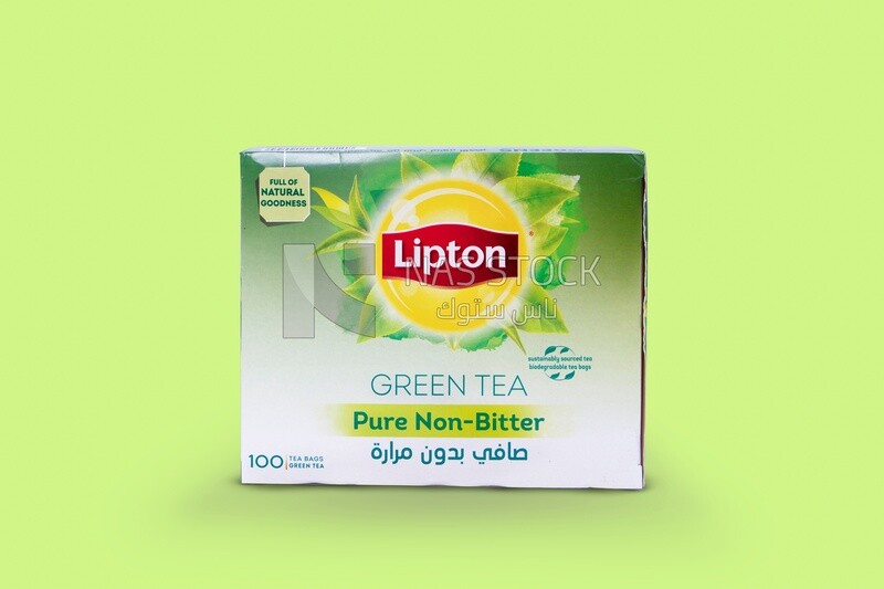 Box of Lipton green tea, delicious hot drinks, hot drinks