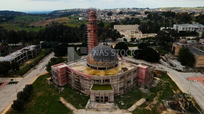 drone footage of Omar Al-Mukhtar University Library, Al-Bayda, Al-Jabal Al-Akhdar, Libya, landmarks in Libya