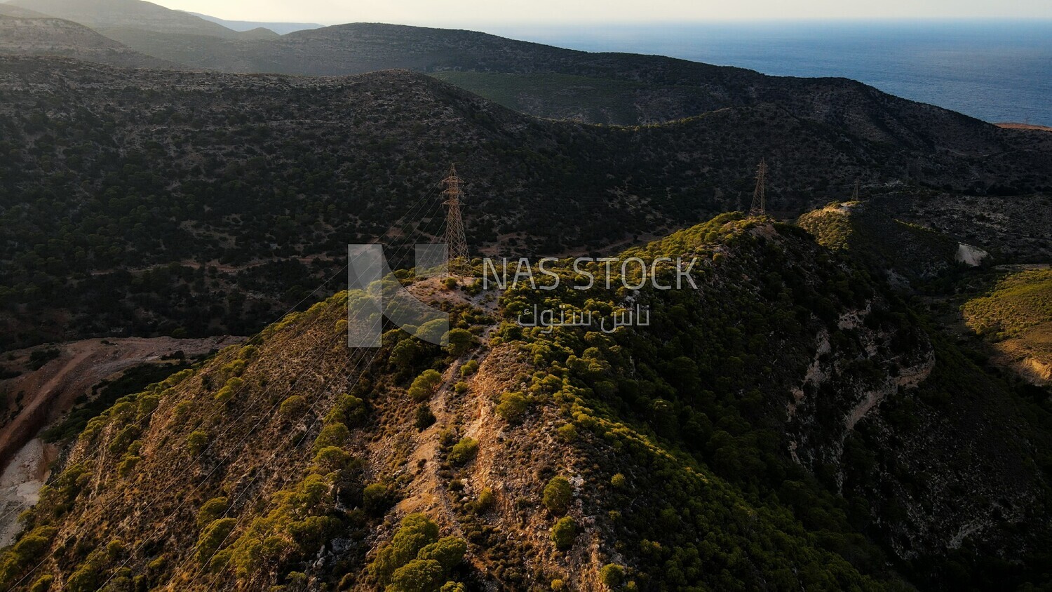 drone footage shows the view of Jebel Akhdar in Libya, landmarks in Libya