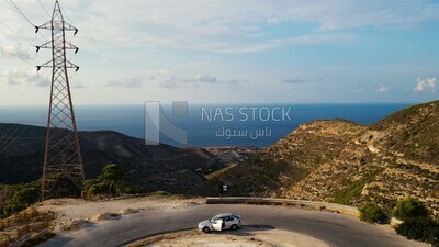 drone footage shows the view of Jebel Akhdar in Libya, landmarks in Libya