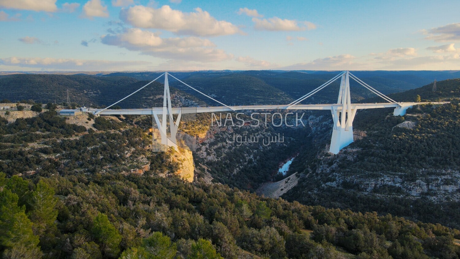 drone footage shows the Wadi Alkouf Bridge, Libya, history of Libya, landmarks in Libya