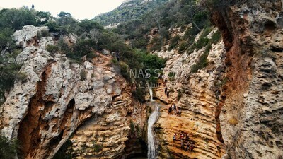 drone footage of Ain Daboussi, the Green Mountain, east Libya, landmarks in Libya
