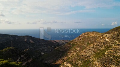 drone footage shows the view of Jebel Akhdar in Libya, landmarks in Libya