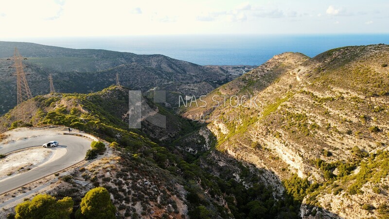 drone footage shows the view of Jebel Akhdar in Libya, landmarks in Libya