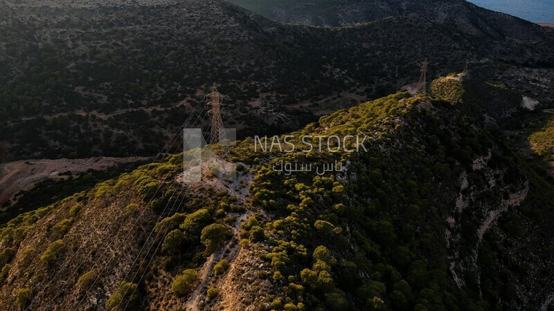 drone footage shows the view of Jebel Akhdar in Libya, landmarks in Libya