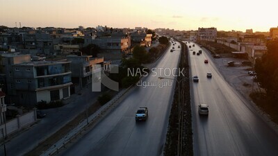 drone footage shows a high road in Libya,Libya, history of Libya, landmarks in Libya