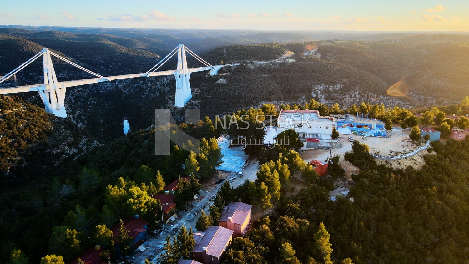 drone footage shows the Wadi Alkouf Bridge, Libya, history of Libya, landmarks in Libya