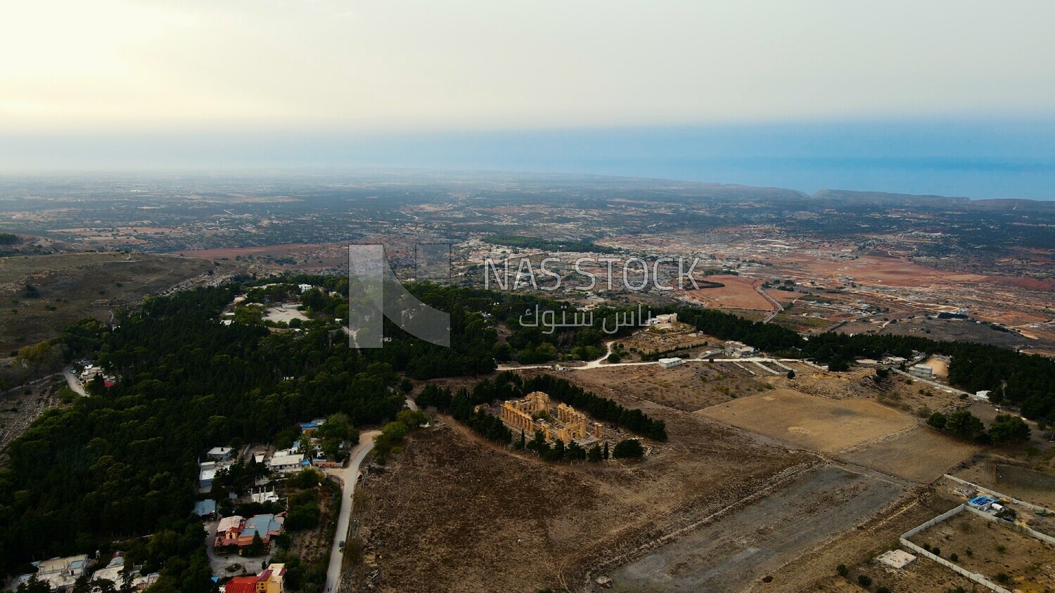 drone footage of the Temple of Zeus, Cyrene, Libya, history of Libya, landmarks in Libya