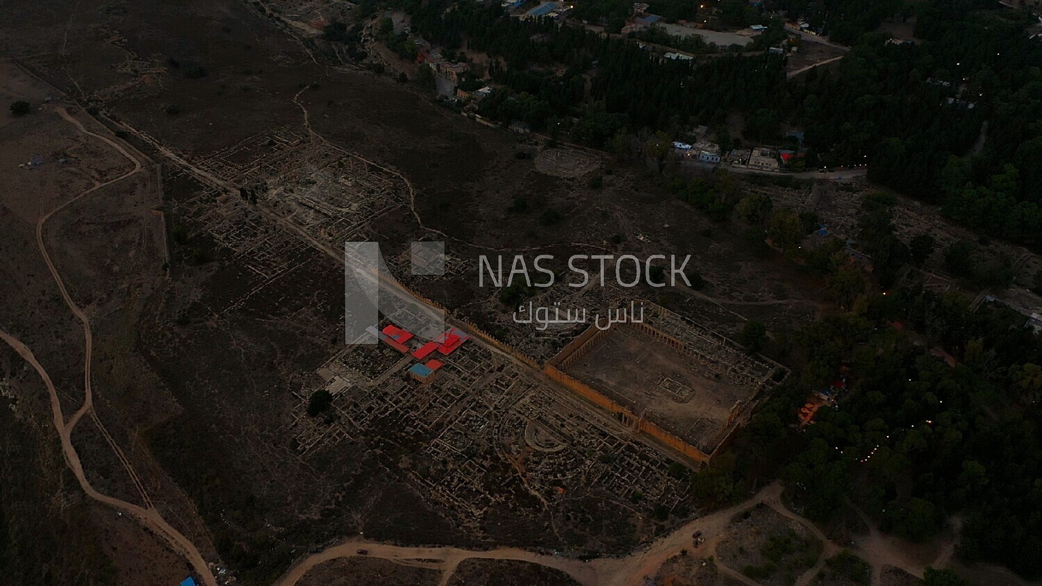 drone footage of the Cyrene archaeological site, Cyrenaica, Libya, history of Libya, landmarks in Libya