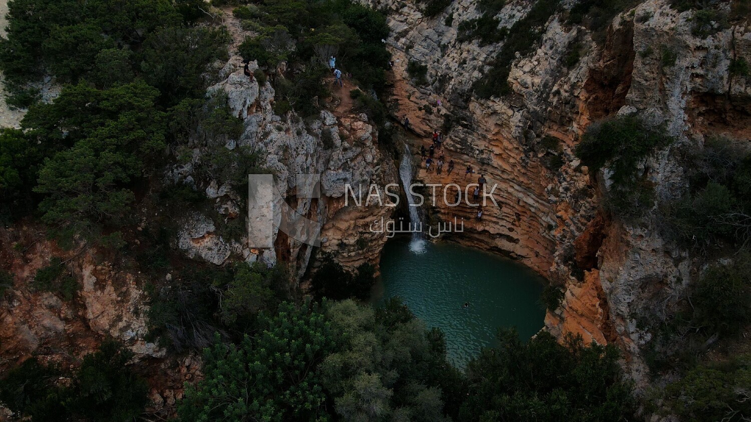 drone footage of Ain Daboussi, the Green Mountain, east Libya, landmarks in Libya