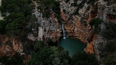 drone footage of Ain Daboussi, the Green Mountain, east Libya, landmarks in Libya