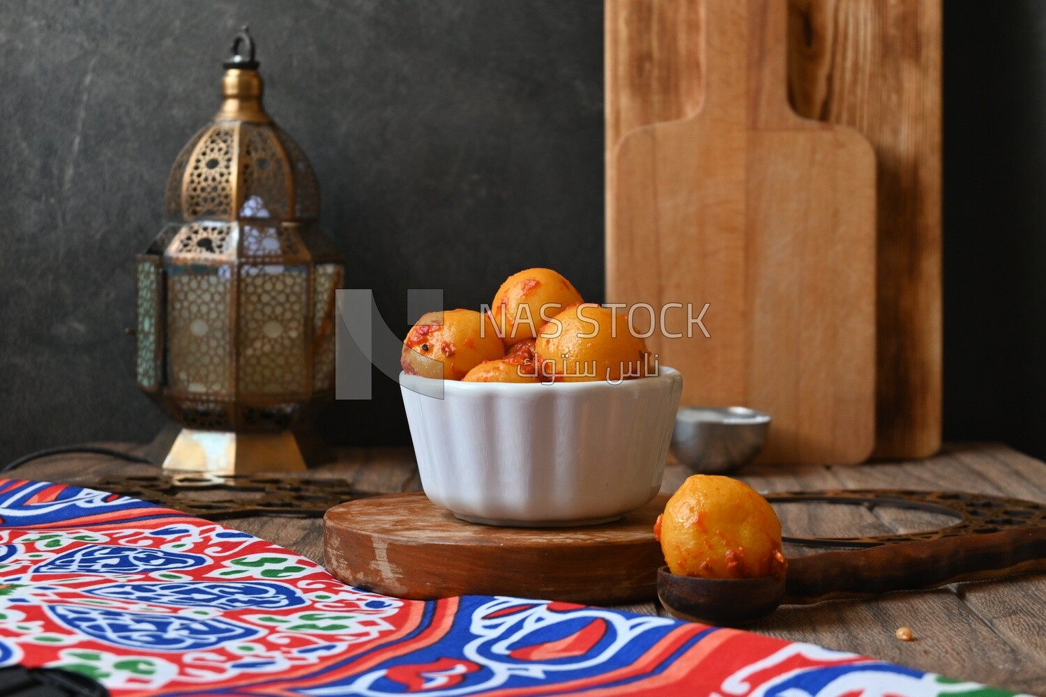 Bowl of Pickled lemon, Egyptian pickles, Arab restaurants