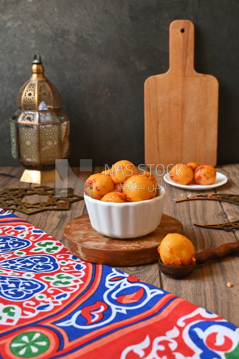 Bowl of Pickled lemon, Egyptian pickles, Arab restaurants