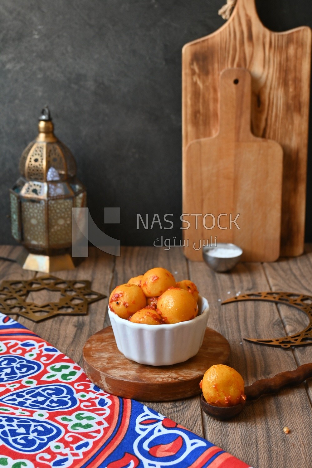 Bowl of Pickled lemon, Egyptian pickles, Arab restaurants