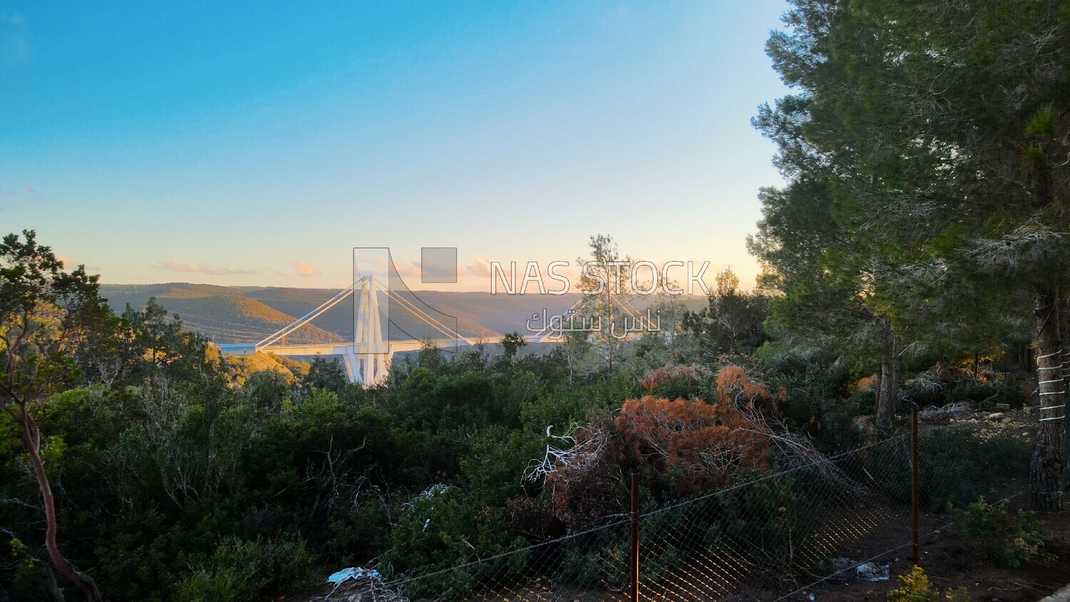 drone footage shows the Wadi Alkouf Bridge from away, Libya, history of Libya, landmarks in Libya