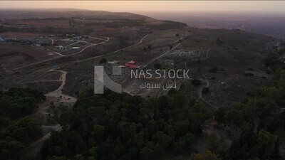 drone footage of the Cyrene archaeological site, Cyrenaica, Libya, history of Libya, landmarks in Libya