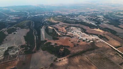 drone footage of The cave of Haua Fteah in Libya, landmarks in Libya, desert in Libya