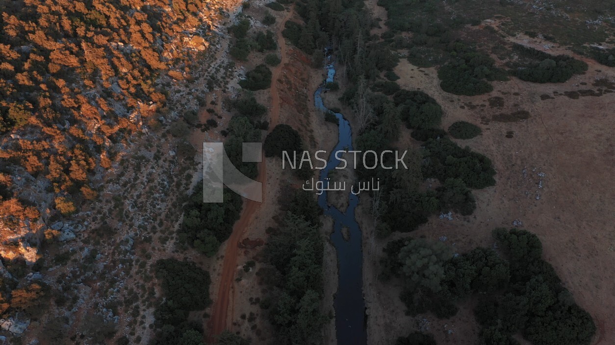 drone footage shows the view of Jebel Akhdar in Libya, landmarks in Libya
