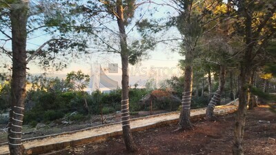 drone footage shows the Wadi Alkouf Bridge from away, Libya, history of Libya, landmarks in Libya