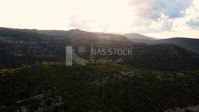 drone footage shows the view of Jebel Akhdar in Libya, landmarks in Libya