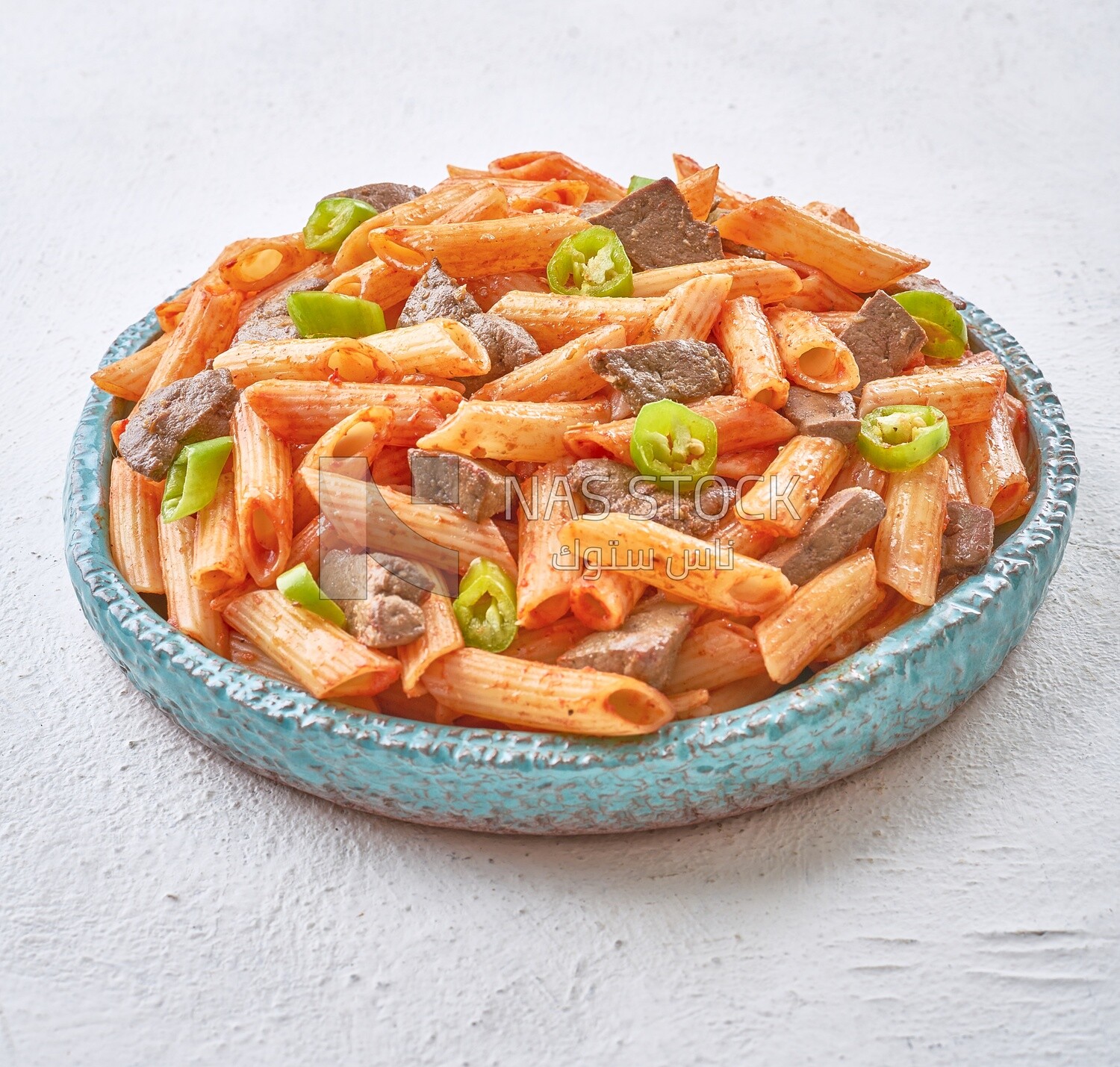 Pasta with liver and hot pepper