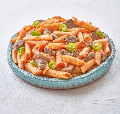 Pasta with liver and hot pepper