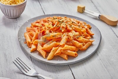 plate of pasta with red sauce