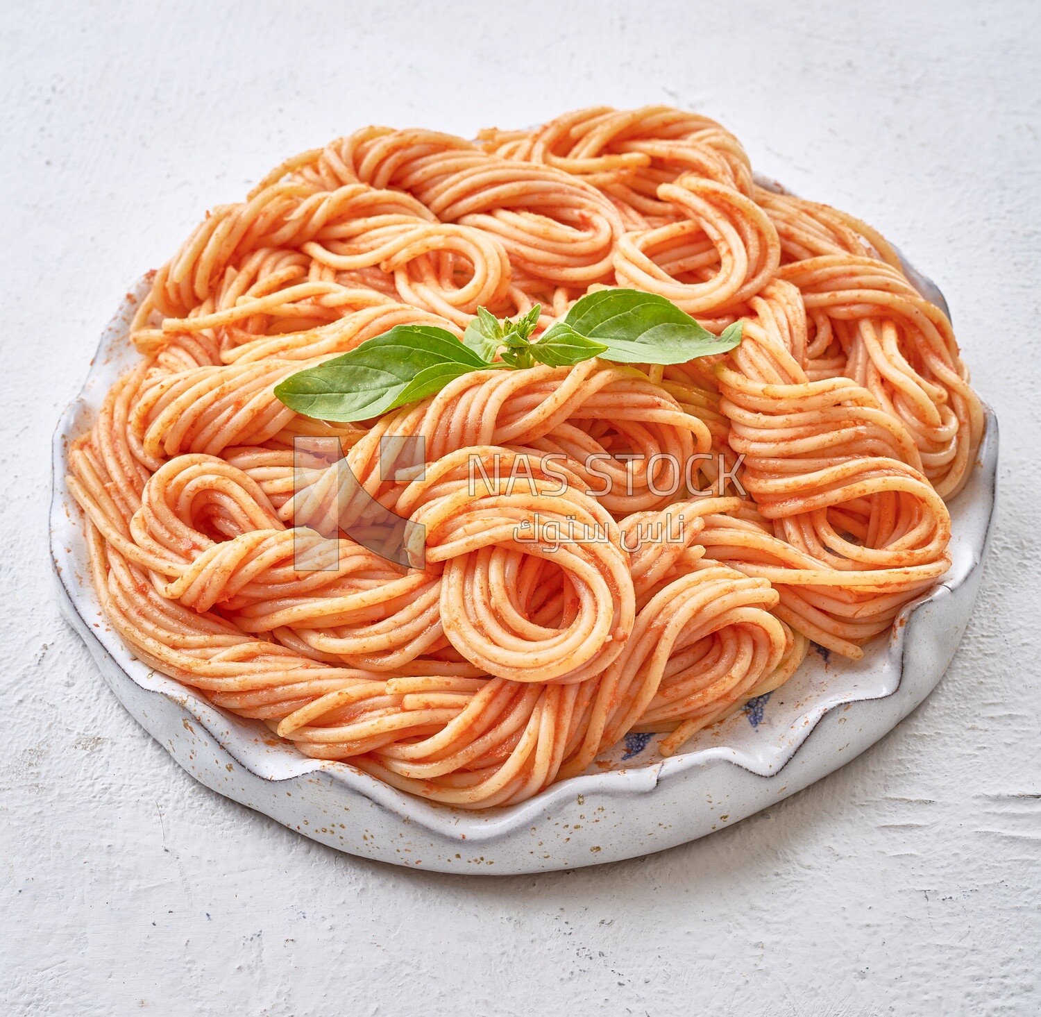 Spaghetti in red sauce