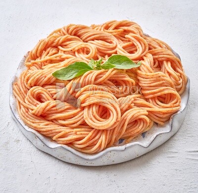 Spaghetti in red sauce