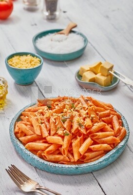 pasta in red sauce