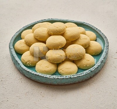 Ghorayeba sweets on an isolated background