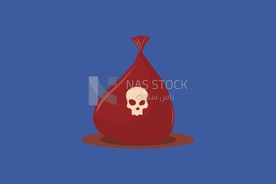 A bag of toxic waste