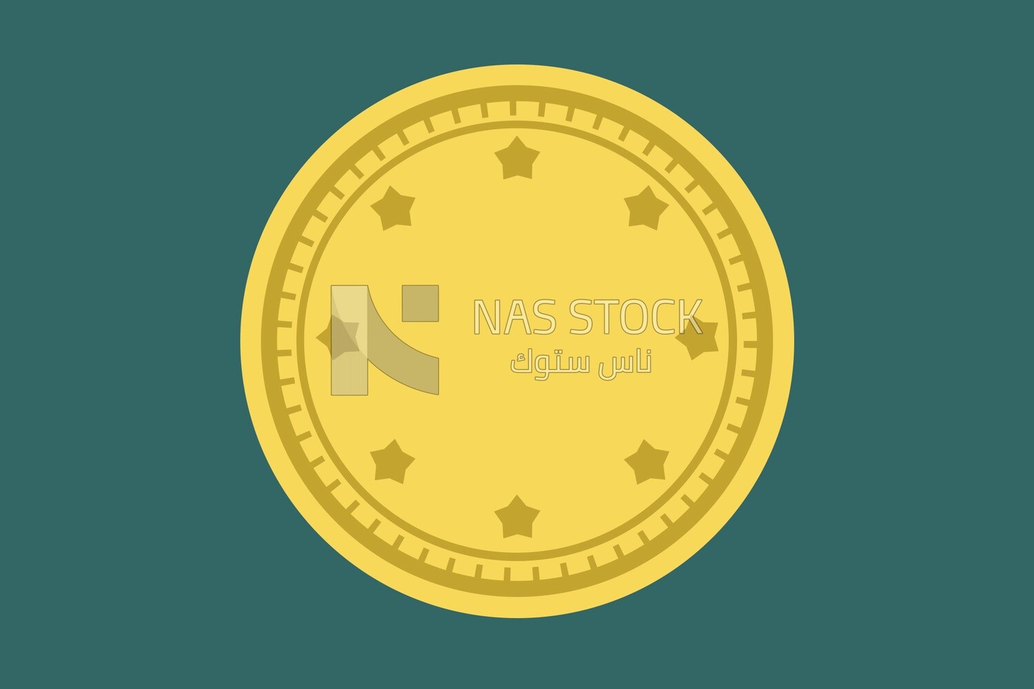 Golden coin