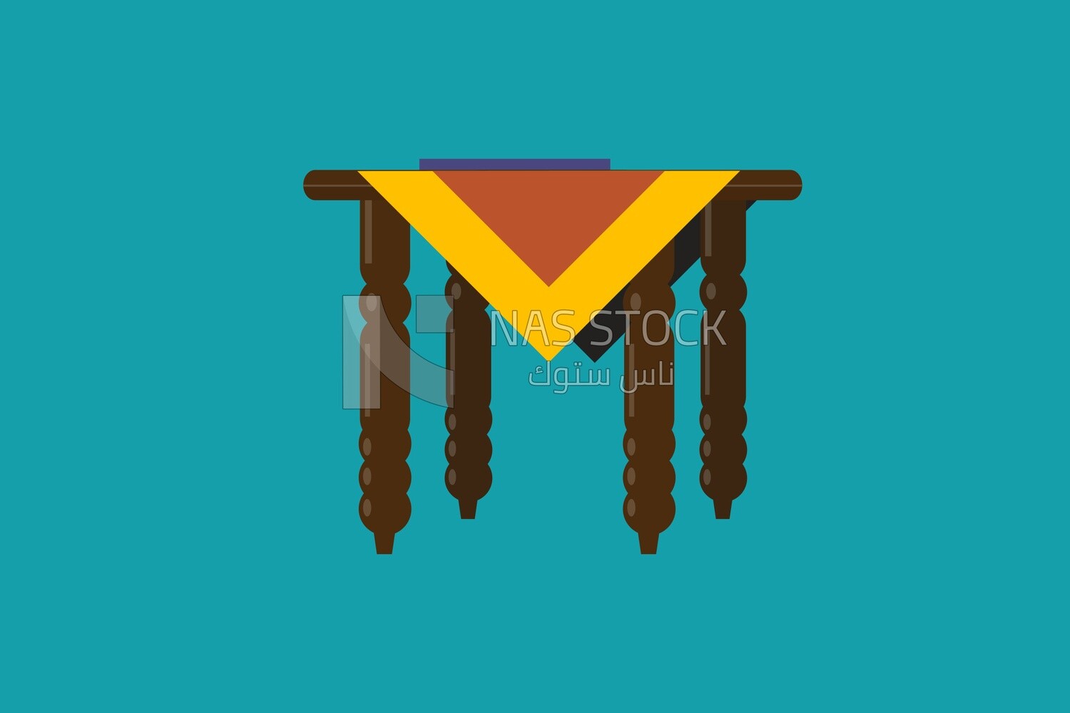 Table with tablecloth