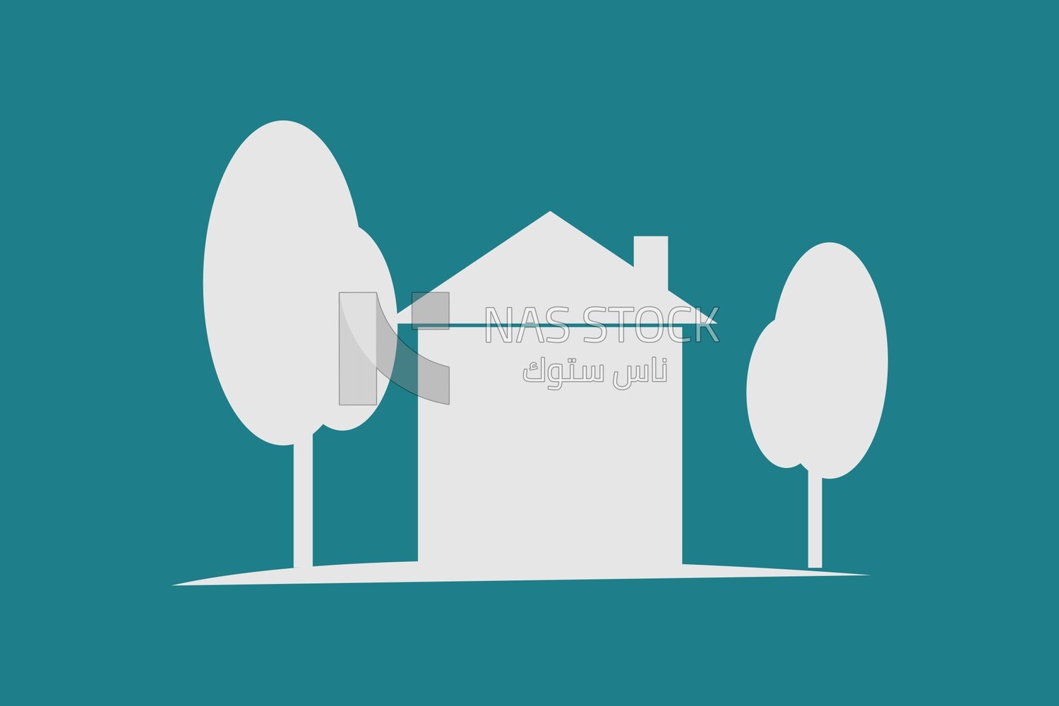 House with trees