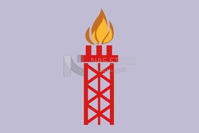 Oil refinery tower