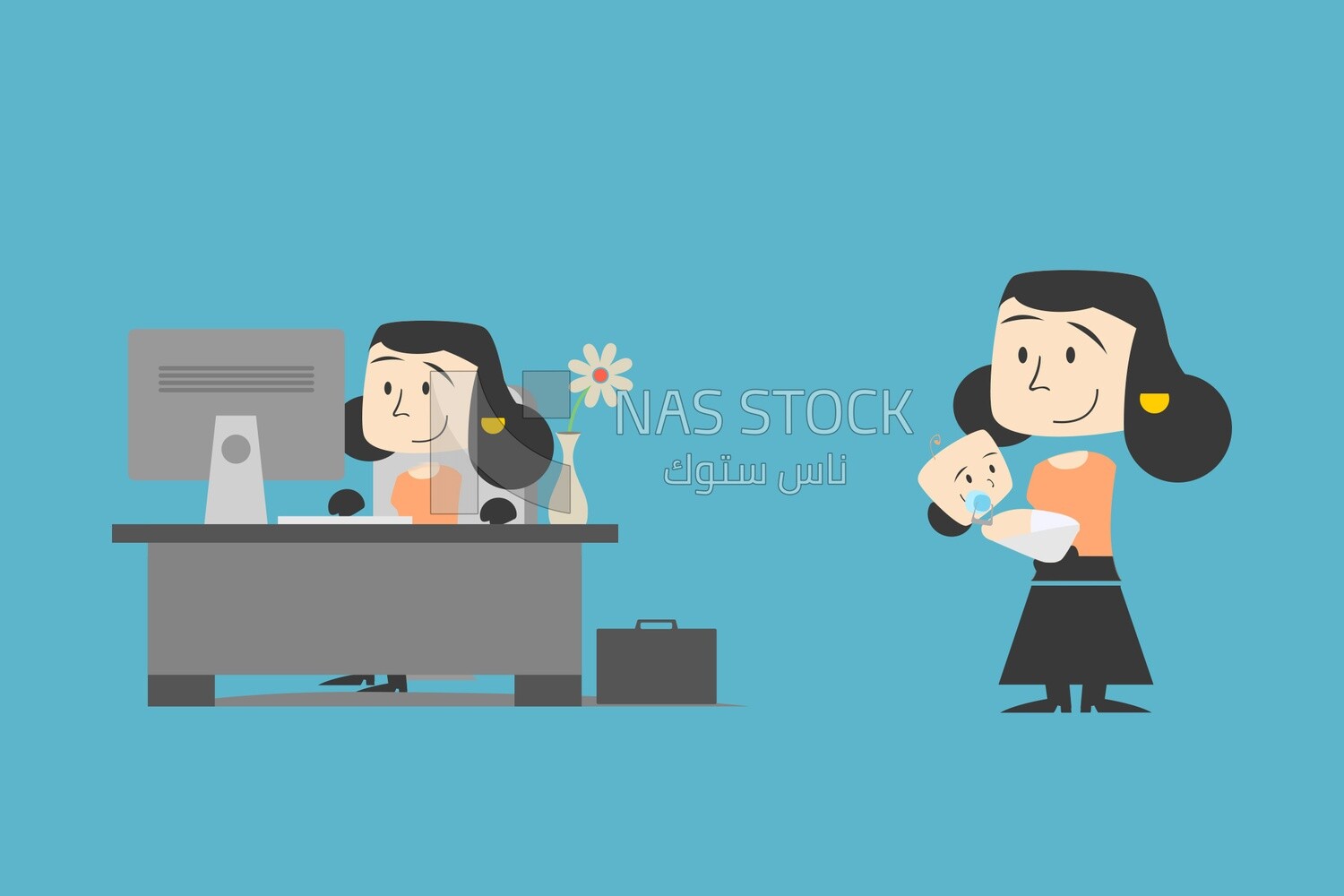 Lady employee