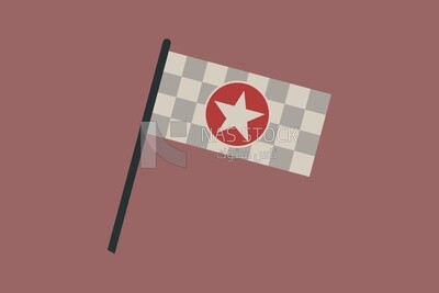 Flag with star