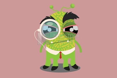 Alien character in the form of an employee