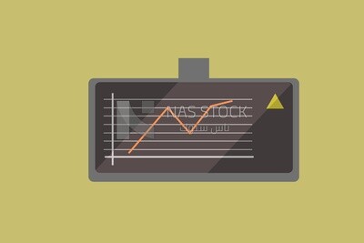 Screen showing a graph