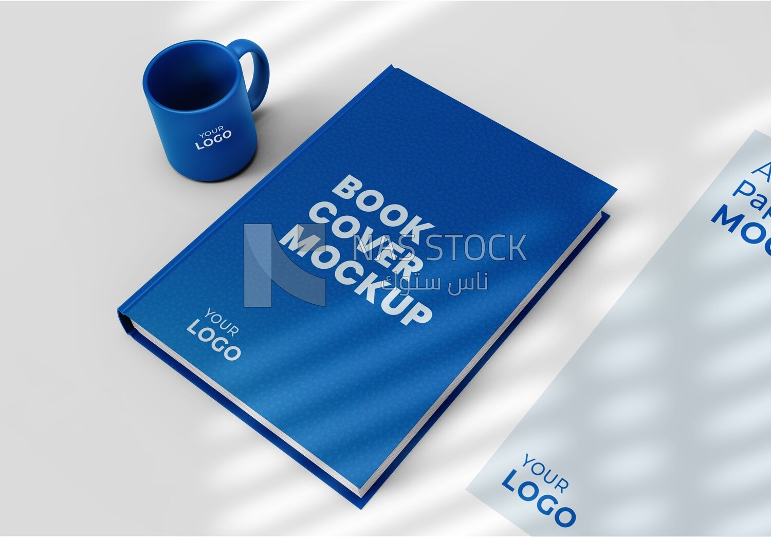 Mockup for Book with mug