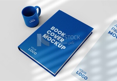 Mockup for Book with mug