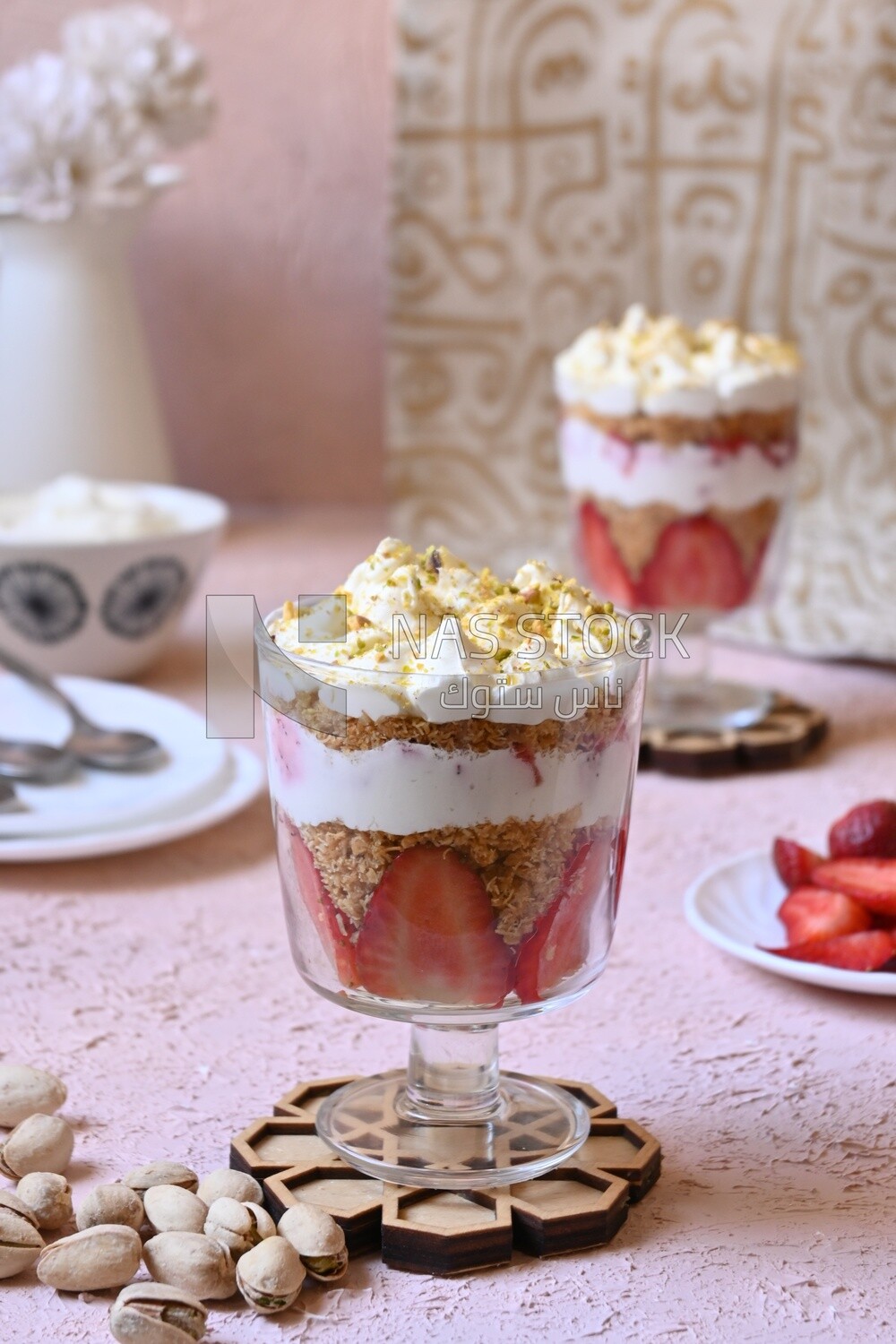 Kunafa with cream
