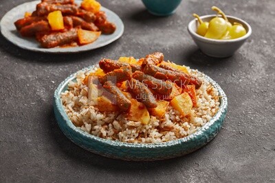 Rice kofta dish with potatoes