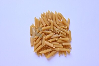 Uncooked Penne Pasta ,One of the types of pasta